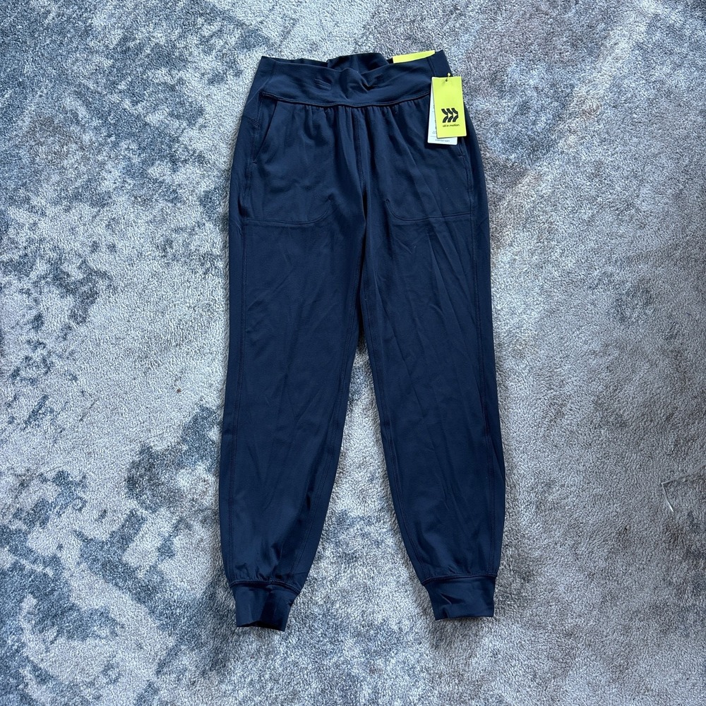 All in Motion Girls Active Joggers Leggings Blue Stretchy High Rise NEW M‎ 8